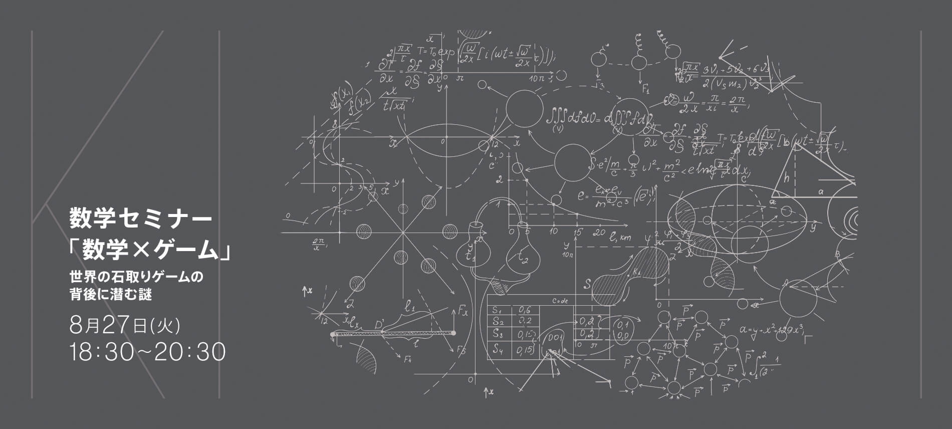 数学セミナー 数学×ゲーム ~世界の石取りゲームの背後に潜む謎~