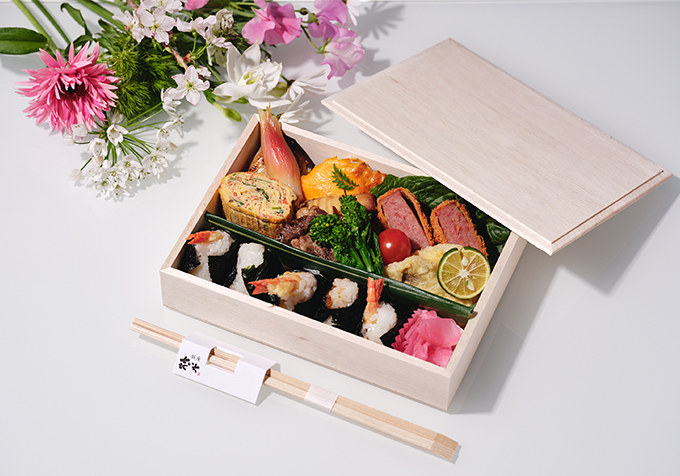 春の花見弁当
