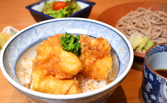 穴子天丼とざるそば御膳